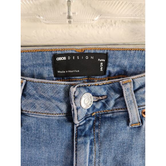 Asos Design No Back Pocket Women's Light Wash Denim Jeans-28 - Picture 4 of 5